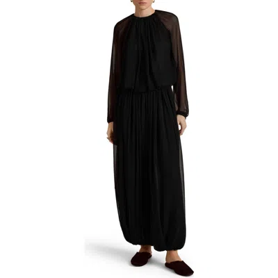 Marina Moscone Draped Cocoon Pant In Black