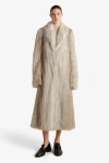 Marina Moscone Faux Fur Coat In Neutral