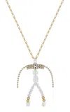 Marina Moscone Figure Necklace In Gold