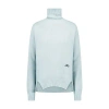Marina Moscone Funnel Neck Pullover In Icy Blue