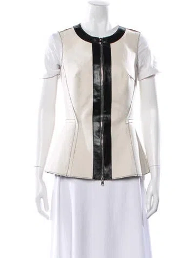Pre-owned Marina Moscone Jacket In White