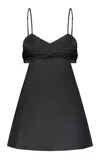 Marina Moscone Open-back Silk Camisole In Black