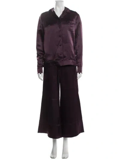 Pre-owned Marina Moscone Pant Set In Purple