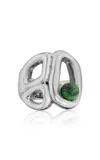 Marina Moscone Pearl Signet Ring In Silver