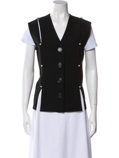 Pre-owned Marina Moscone Vest In Black