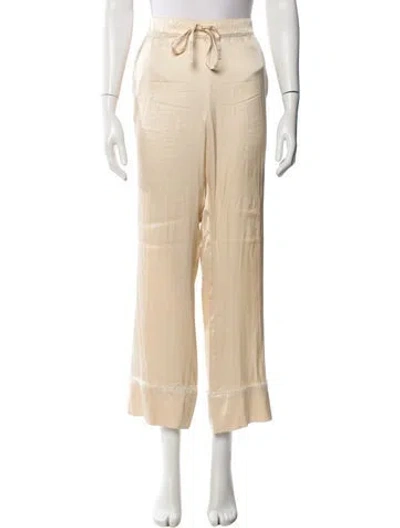 Pre-owned Marina Moscone Wide Leg Pants In Neutral