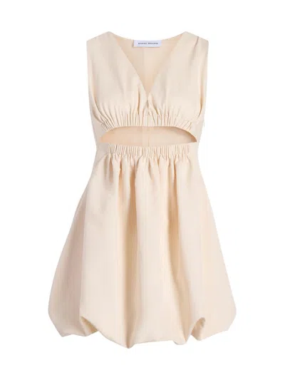 Marina Moscone Women's Cutout Cotton Bubble Dress In Pink