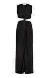 Marina Moscone Wool-blend Dress In Black
