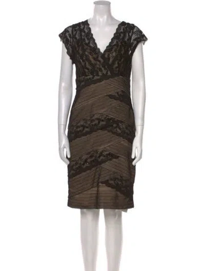 Pre-owned Marina Nylon Knee-length Dress In Black