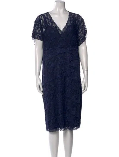 Pre-owned Marina Nylon Knee-length Dress In Blue