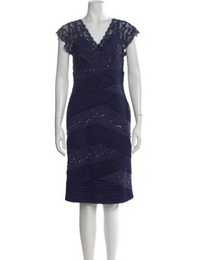 Pre-owned Marina Nylon Knee-length Dress In Blue