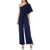 Marina One-shoulder Jumpsuit In Navy In Blue