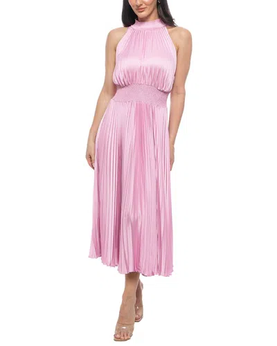 Marina Pleated Dress In Pink