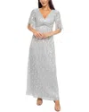 Marina Pleated Foil Gown