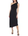 Marina Pleated Midi Dress In Black