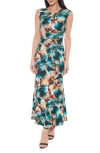 Marina 269276 Floral Printed Maxi Dress In Multi