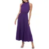 Marina Pleated Midi Dress In Purple