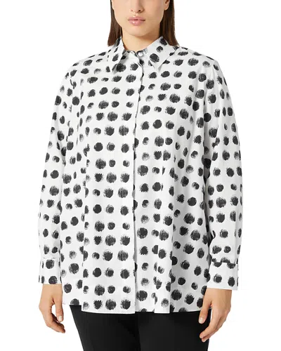 Marina Rinaldi 1a Uscita Nilo Shirt In Optical White