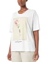 Marina Rinaldi 2a Uscita Fennec Tee In Optical White