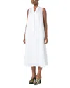 Marina Rinaldi 2a Uscita Tema Flared Dress In Optical White