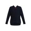 Marina Rinaldi Plus Alba Wool-blend Sweater In Blue
