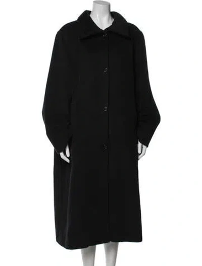 Pre-owned Marina Rinaldi Alpaca Coat In Black