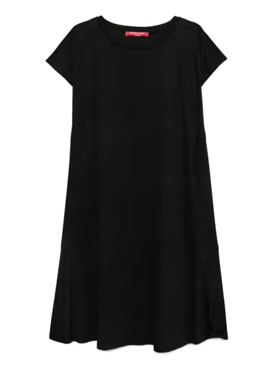 Marina Rinaldi Ara Short-sleeve Dress In Black