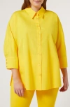 MARINA RINALDI MARINA RINALDI ARIZONA COTTON BUTTON-UP SHIRT