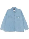 Marina Rinaldi Blue Cotton Denim Shirt In Blue