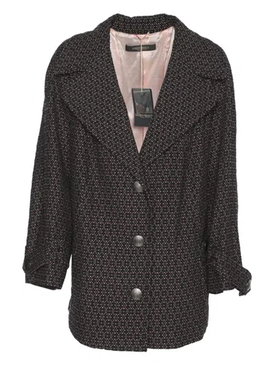 Pre-owned Marina Rinaldi Single-breasted Coat In Black