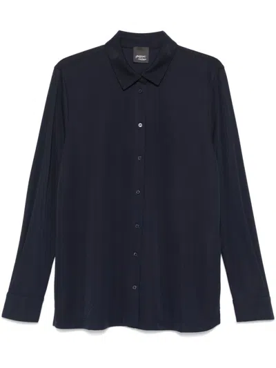 MARINA RINALDI BLACK 'DOLCE' POLO WITH BOTTONS