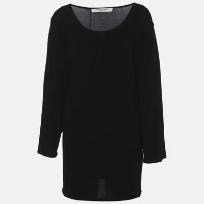 Pre-owned Marina Rinaldi Black Jersey Full Sleeve Top L