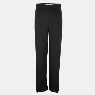 Marina Rinaldi Black Silk Blend Caddy Trousers