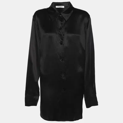Marina Rinaldi Black Silk Long Sleeve Shirt