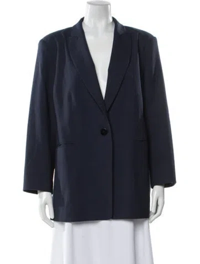 Pre-owned Marina Rinaldi Blazer In Blue