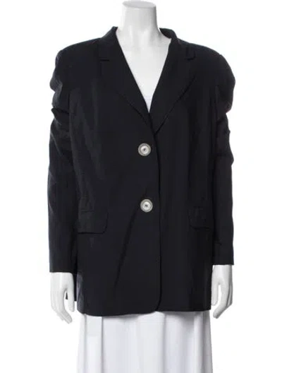 Pre-owned Marina Rinaldi Blazer In Blue