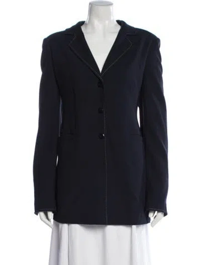 Pre-owned Marina Rinaldi Blazer In Blue