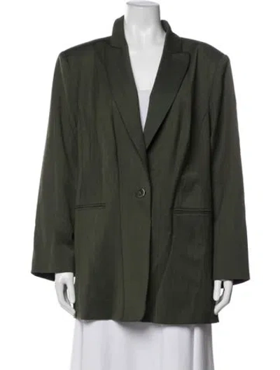 Pre-owned Marina Rinaldi Blazer In Green