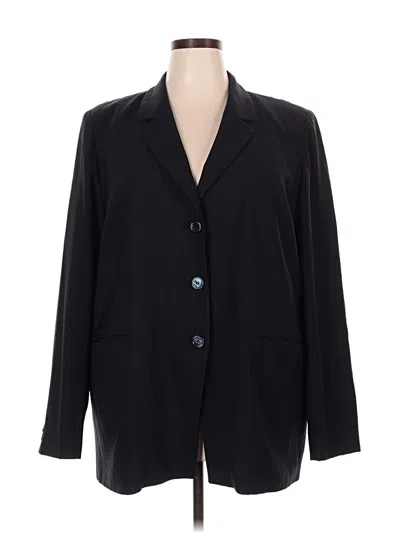 Pre-owned Marina Rinaldi Blazer Jacket In Black