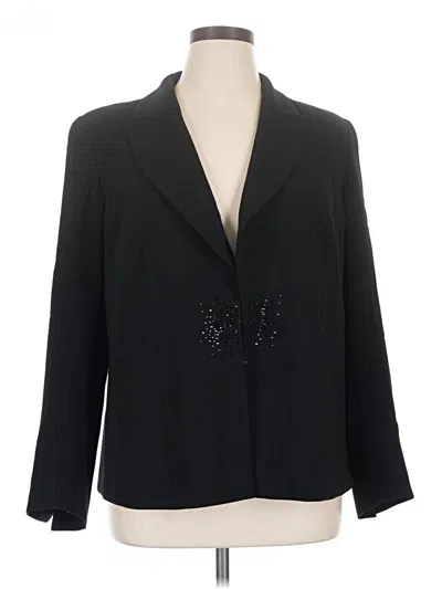 Pre-owned Marina Rinaldi Blazer Jacket In Black