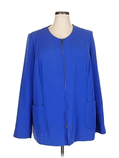 Pre-owned Marina Rinaldi Blazer Jacket In Blue