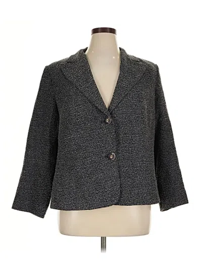 Pre-owned Marina Rinaldi Blazer Jacket In Gray