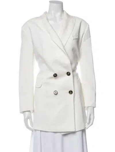 Pre-owned Marina Rinaldi Blazer In White