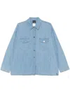 Marina Rinaldi Blue Cotton Denim Shirt In Blue