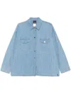 Marina Rinaldi Blue Cotton Denim Shirt In Blue