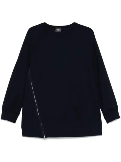 Marina Rinaldi Blue 'rabat' Crew-neck Sweatshirt