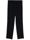 Marina Rinaldi Blue Trousers 'rachele' With Pressed Crease In Blue