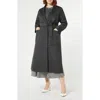 Marina Rinaldi Bondeno Tie Belt Double Face Virgin Wool Coat