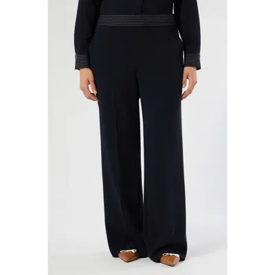 Marina Rinaldi Briose Wide Leg Pants In Black