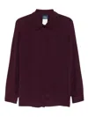 Marina Rinaldi Button-up Blouse In Burgundy